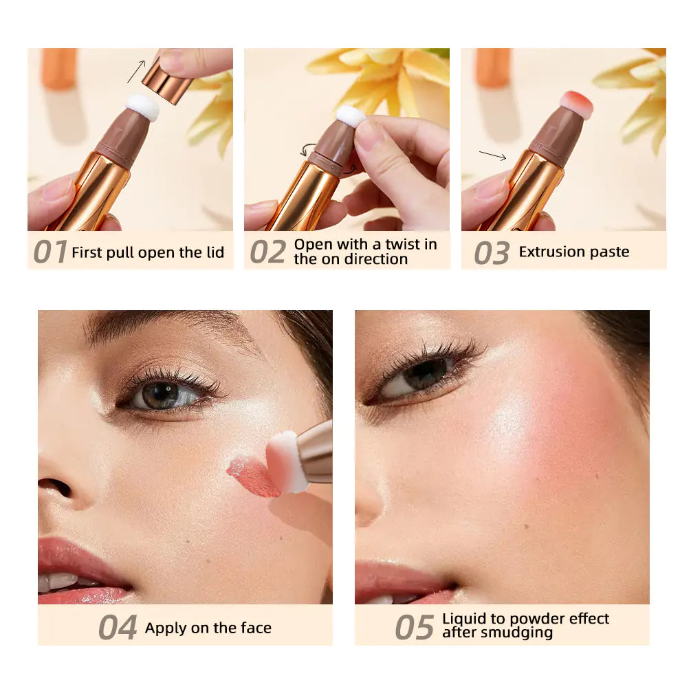 Peach Multi-Use Blush Stick